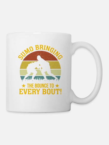 Sumo Bringing the bounce to every bout! - Mug - white