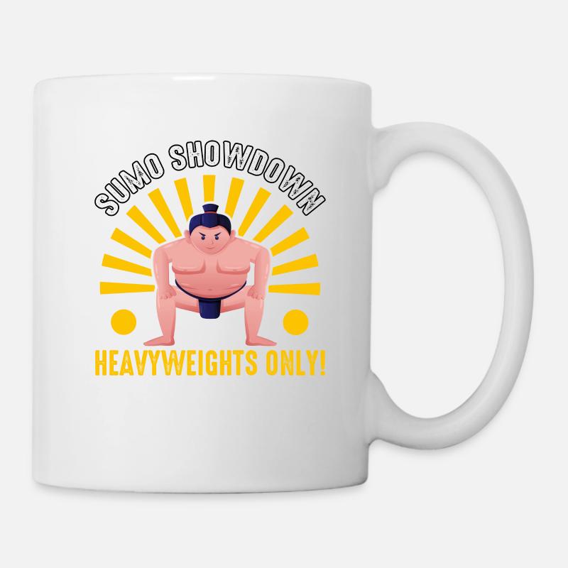 Sumo Showdown Heavyweights only - Mug - white