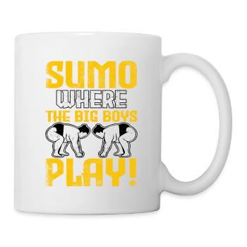 Sumo where the big boys play! - Mug - white - Right