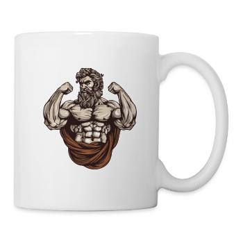 Bodybuilder Bodybuilding Muscles - Mug - white - Right