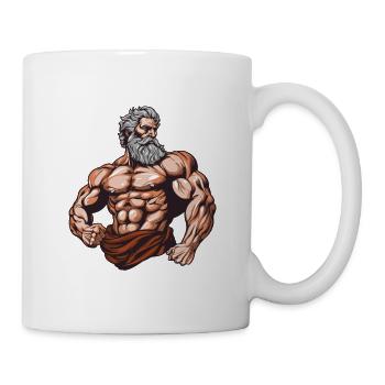 Muskeln Bodybuilder Workout Gym - Tasse - Weiß - Rechts