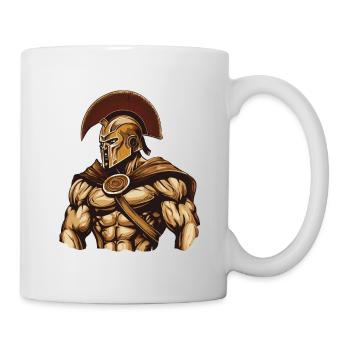 Spartan Gladiator Muscles - Mug - white - Right