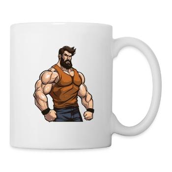 Workout Bodybuilder Muscles - Mug - white - Right