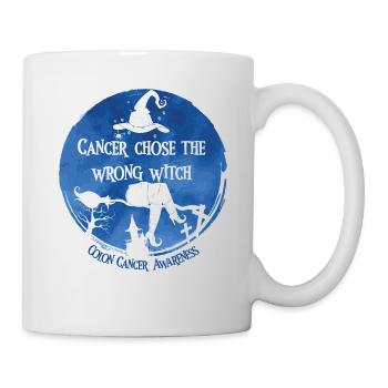 Cancer Witch Dark Blue Colon - Mug - white - Right