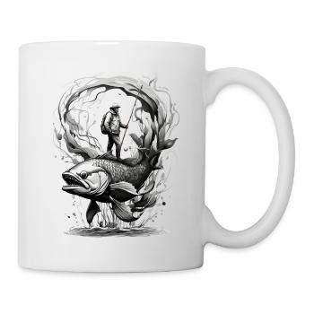 FISHING FISHERMAN ANGLER FISHING - Mug - white - Right