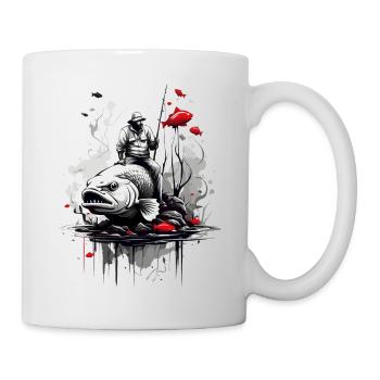 SURREAL ANGELN ANGLER - Tasse - Weiß - Rechts