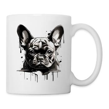 CHIEN BOULEDOGUE FRANÇAIS - Mug blanc - blanc - Droite