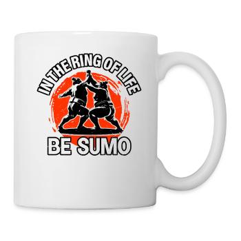 In the Ring of Life be Sumo - Mug - white - Right