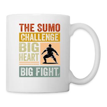 The Sumo Challenge big Heart big fight - Mug - white - Right