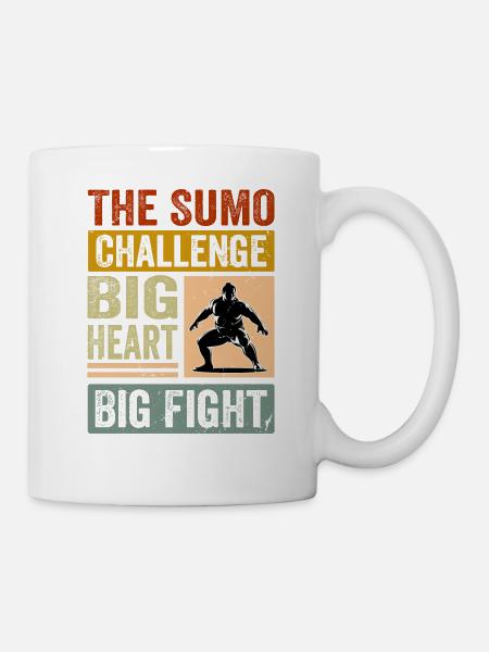 The Sumo Challenge big Heart big fight - Mug - white