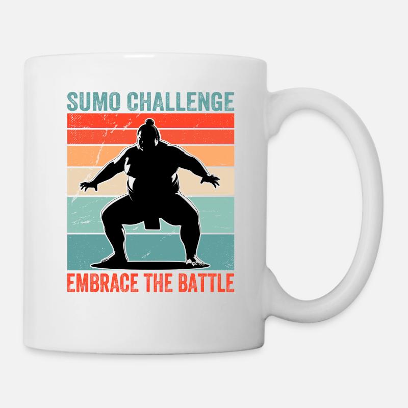Sumo Challenge embrace the battle - Mug - white