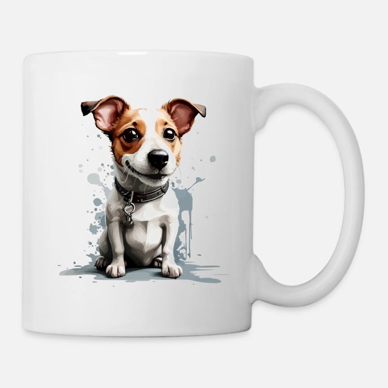HUND JACK RUSSEL TERRIER - Tasse - Weiß
