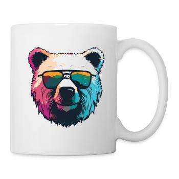 Tête d’ours polaire Cool ours polaire - Mug blanc - blanc - Droite
