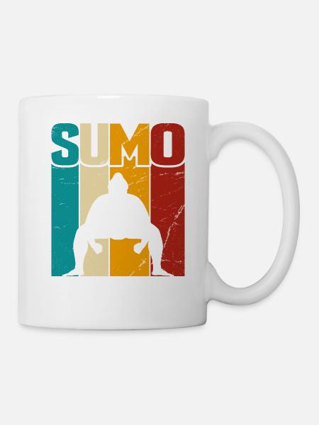 Sumo Retro - Tasse - Weiß