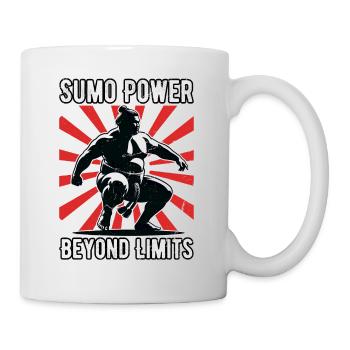 Sumo-Kraft jenseits der Grenzen - Tasse - Weiß - Rechts
