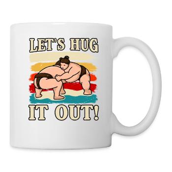 Embrassons-le Sumo - Mug blanc - blanc - Droite