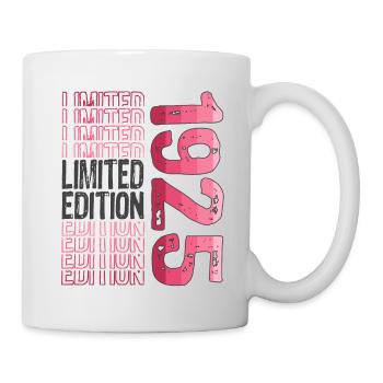 Limited Edition seit 1925 Geburtstag Vintage 1925 - Tasse - Weiß - Rechts