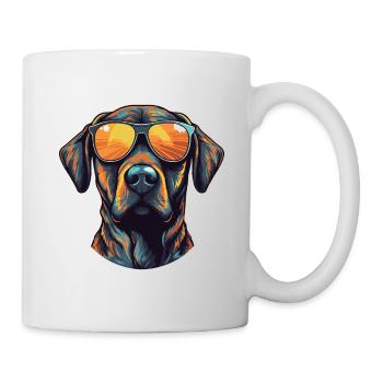 Labrador Dog Head Portrait Cool - Mug - white - Right