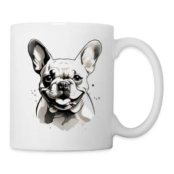 BOULEDOGUE FRANÇAIS D’AMOUR - Mug blanc - blanc - Droite