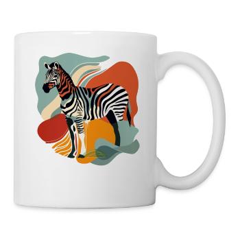 African savannah zebra - Mug - white - Right