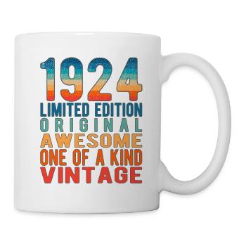 Edition limitée depuis 1924 Anniversaire Millésime 1924 - Mug blanc - blanc - Droite
