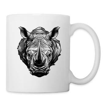 Rhinoceros Animal Head - Mug - white - Right