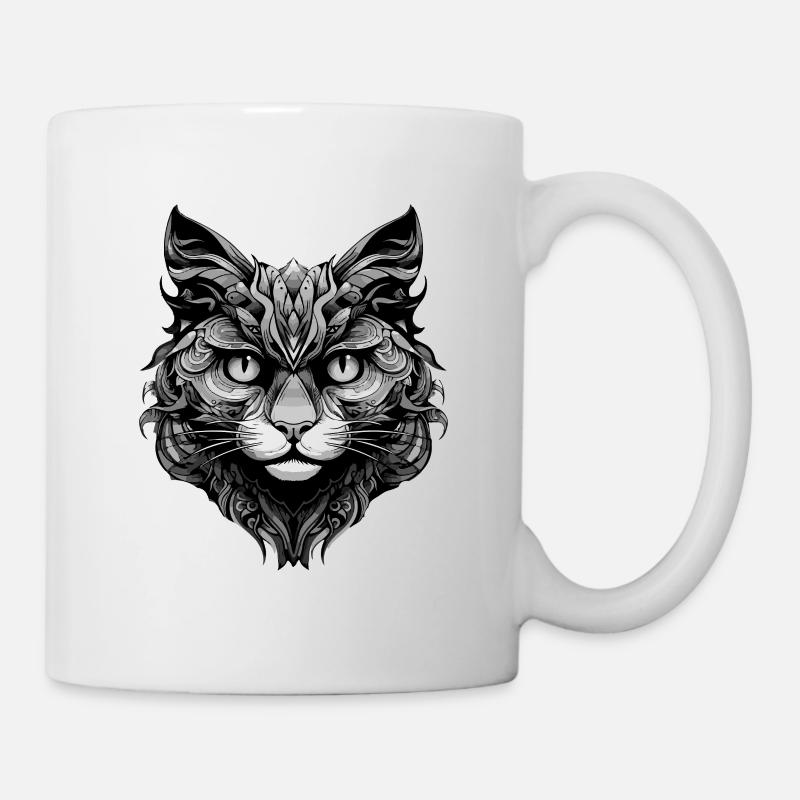 Katze Tier Kater - Tasse - Weiß
