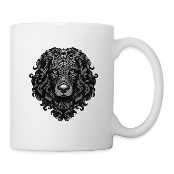 Portrait de chien caniche - Mug blanc - blanc - Droite