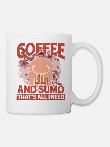 Coffee and Sumo that's all I need - Mug - white