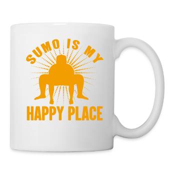 Sumo is my Happy Place - Mug - white - Right