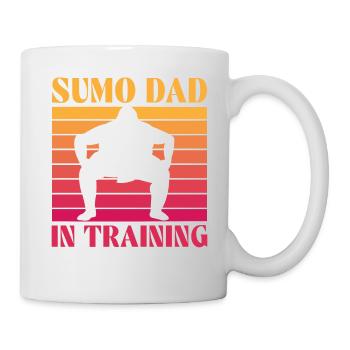 Papa sumo en formation - Mug blanc - blanc - Droite
