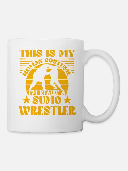 This is my Human Costume I'm really a Sumo Wrestle - Mug - white
