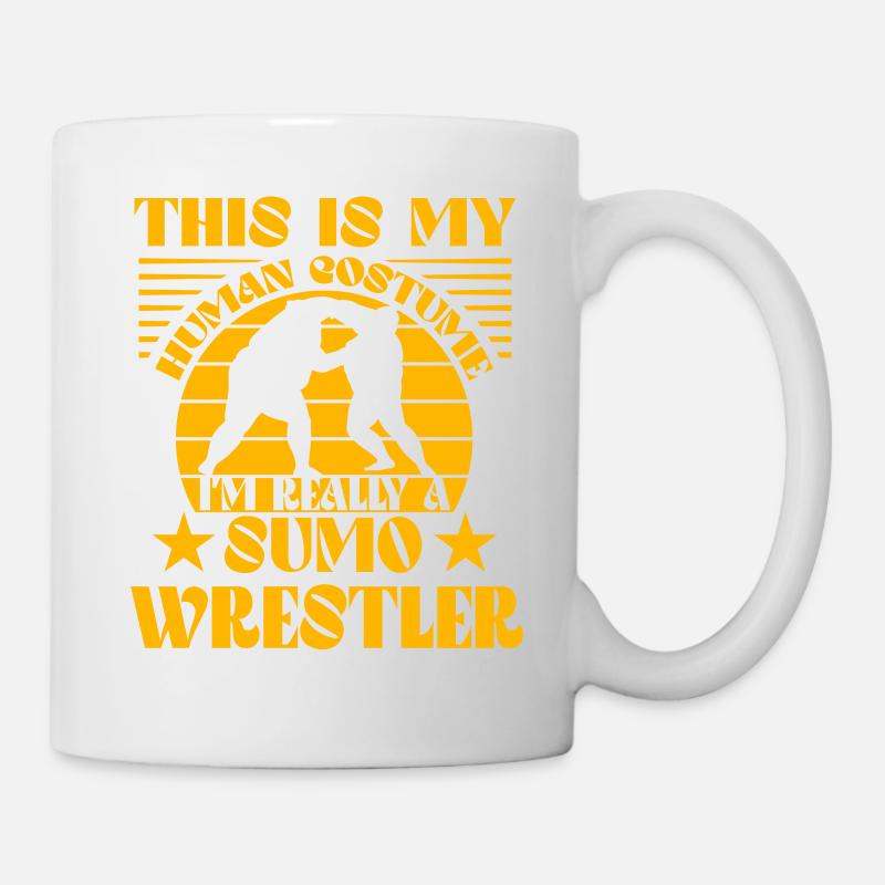 This is my Human Costume I'm really a Sumo Wrestle - Mug - white