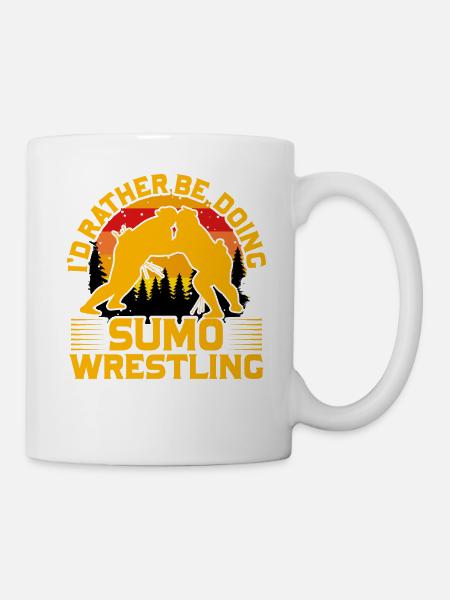 I'd rather be doing Sumo Wrestling - Mug - white