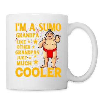 Je suis un grand-père sumo comme un grand-père normal, juste cool - Mug blanc - blanc - Droite