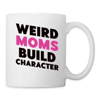 Les mamans bizarres construisent leur caractère - Mug blanc - blanc - Droite