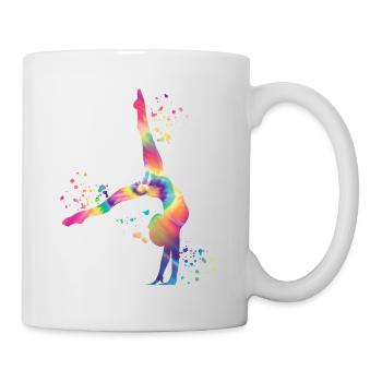 Gymnastin Mit Floor Rhythmische Gymnastik - Tasse - Weiß - Rechts