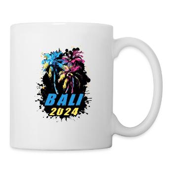 Bali 2024 Holiday Palm Trees Colorful - Mug - white - Right