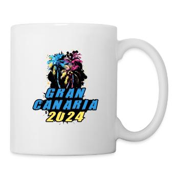 Gran Canaria 2024 Holiday Palm Trees Colorful - Mug - white - Right