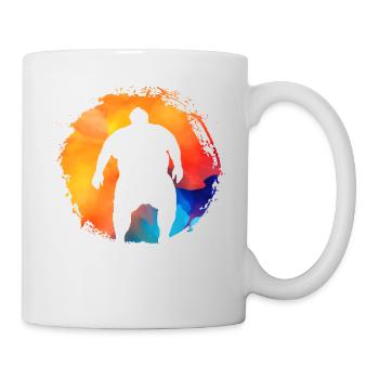 Sumo rétro - Mug blanc - blanc - Droite