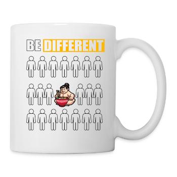 Sumo être différent - Mug blanc - blanc - Droite
