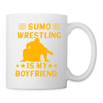 Sumo-Ringen ist mein Freund - Tasse - Weiß - Rechts