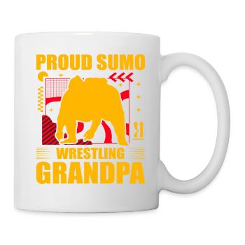 Fier grand-père lutteur de sumo - Mug blanc - blanc - Droite