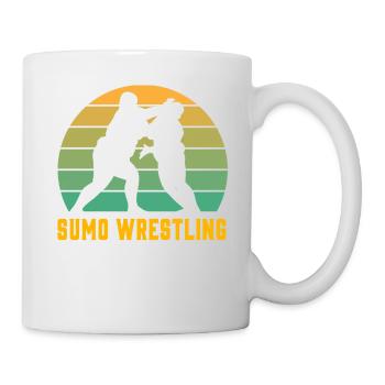 Lutte de sumo - Mug blanc - blanc - Droite