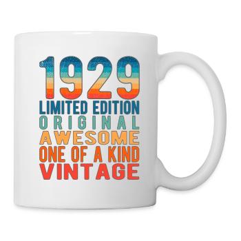 Limited Edition Since 1929 Birthday Vintage 1929 - Mug - white - Right