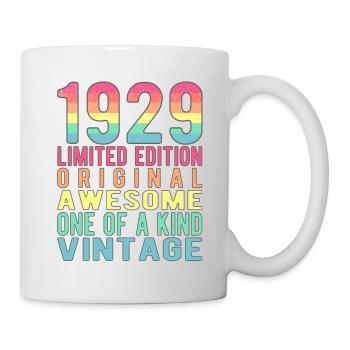 Limited Edition Since 1929 Birthday Vintage 1929 - Mug - white - Right