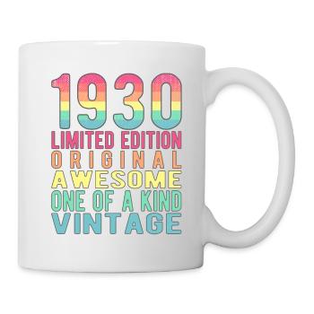 Limited Edition Since 1930 Birthday Vintage 1930's - Mug - white - Right