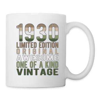 Limited Edition Since 1930 Birthday Vintage 1930's - Mug - white - Right