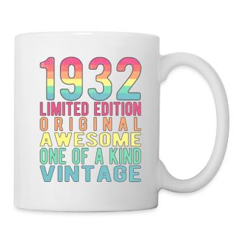 Edition limitée depuis 1932 Anniversaire Millésime 1932 - Mug blanc - blanc - Droite