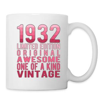 Edition limitée depuis 1932 Anniversaire Millésime 1932 - Mug blanc - blanc - Droite